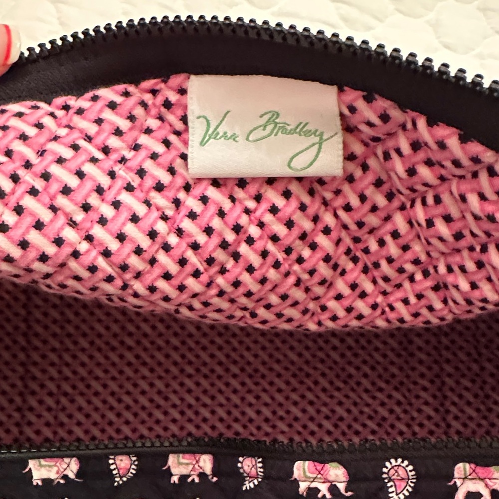 Vera Bradley Black and Pink Elephant Travel Bag - Picture 2 of 7